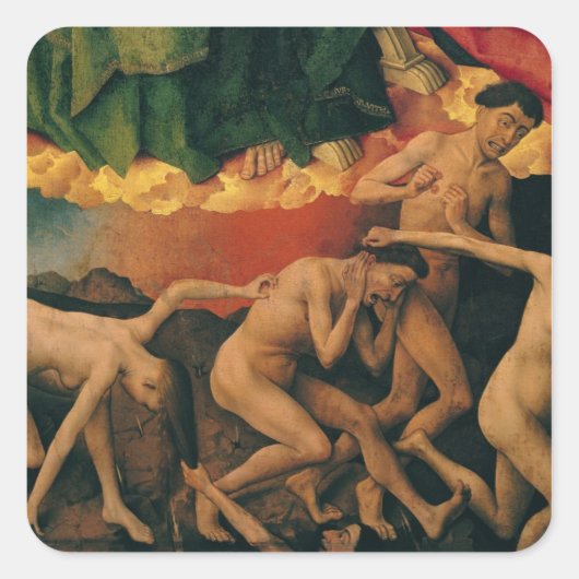 最後の審判と入場詳細 スクエアシール (正面)