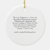 最後の審判システィンチャペルオーナメント セラミックオーナメント (裏面)