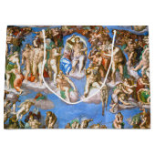 最後の審判ミケランジェロ ラージペーパーバッグ (正面)