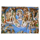 最後の審判ミケランジェロ ラージペーパーバッグ (裏面)