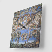 最後の審判 スクエア壁時計 (傾斜)