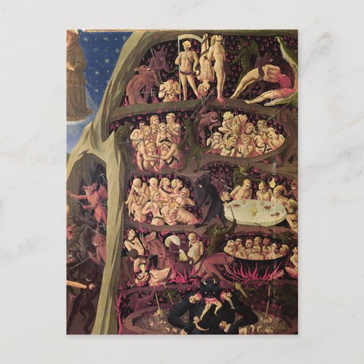 最後の審判，地獄の詳細, c.1431 ポストカード (正面)
