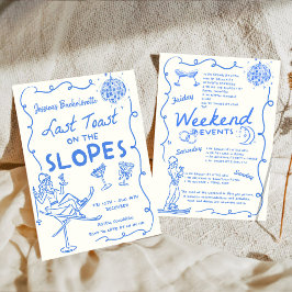 最後の山頂での乾杯 バチェロレッテウィークエンド 招待状