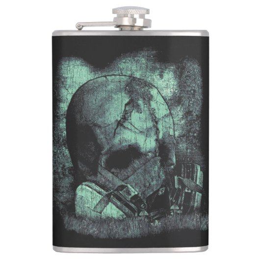 最後の息 – テクノ – ディストピアのストリートウェア フラスク (正面)