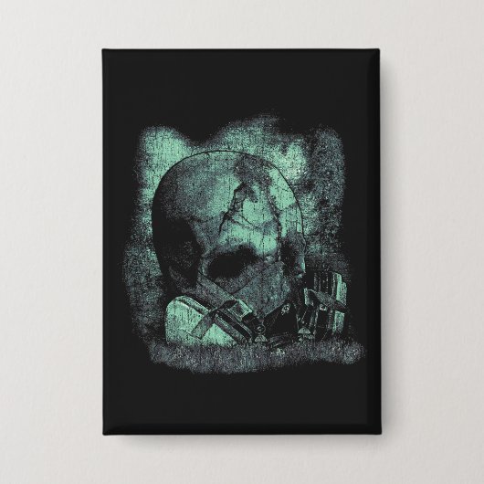 最後の息 – テクノ – ディストピアのストリートウェア 缶バッジ (正面)