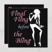 最後の投きらきら光るげ 招待状 (正面/裏面)