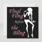 最後の投きらきら光るげ 招待状 (正面)