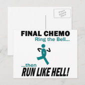 最後の抗がん剤投与 ラン・ライク・ヘル - 子宮頸がん ポストカード (正面/裏面)