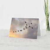 最後の抗がん剤治療のお祝い 自然のカード カード (正面)