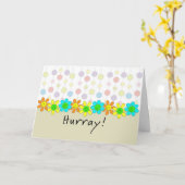 最後の放射線照射勇気付けられるカード カード (黄色い花)