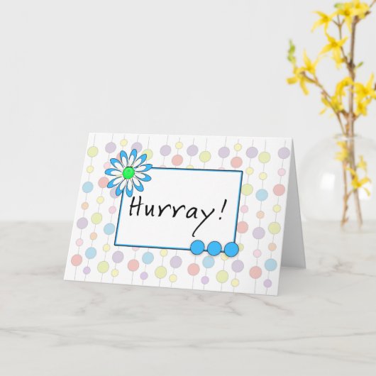 最後の放射線照射勇気付けられるカード カード (黄色い花)