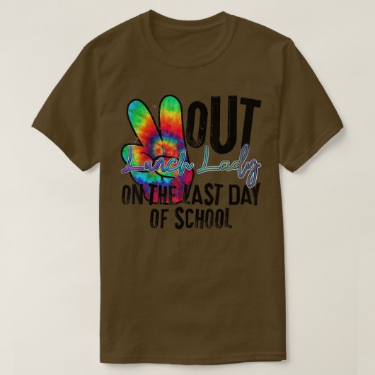 最後の日の最後のランチのレディーカフェテリア Tシャツ (デザイン正面)