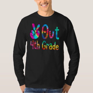 最後の日の4年生絞り染め卒業 Tシャツ