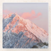 最後の日照山ストルジチ，スロベニア ガラスコースター (正面)