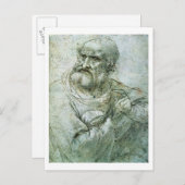 最後の晩餐からの使徒への勉強, c.1495 ポストカード (正面/裏面)