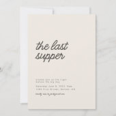 最後の晩餐のリハーサルディナー招待状 招待状 (正面)