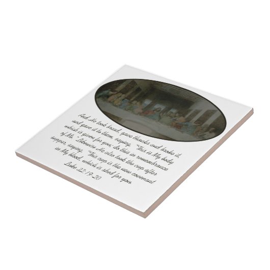 最後の晩餐のヴィンテージ タイル (側面)