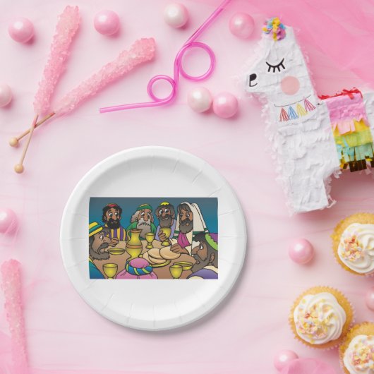最後の晩餐の宗教紙プレート ペーパープレート (パーティー)