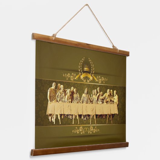 最後の晩餐の木は壁のタペストリーを乗せた 吊り下げ型タペストリー (傾斜あり)