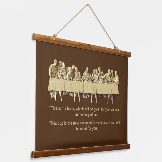 最後の晩餐の木は壁のタペストリーを乗せた 吊り下げ型タペストリー (傾斜あり)