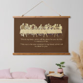 最後の晩餐の木は壁のタペストリーを乗せた 吊り下げ型タペストリー (寝室)