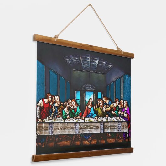 最後の晩餐の木は壁のタペストリーを乗せた 吊り下げ型タペストリー (傾斜あり)