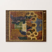 最後の晩餐の正教会のキリスト教徒のアイコン ジグソーパズル (横)