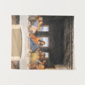 最後の晩餐の絵画レオナルド・ダ・ヴィンチ タペストリー (正面(横))