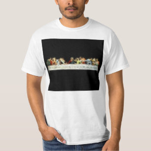 最後の晩餐のDa Vinciイエス・キリストのフラクタルの絵画 Tシャツ