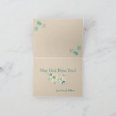 最後の晩餐はグリーティングカードを折った サンキューカード (内部)