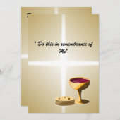 最後の晩餐イースターの種なしパンとワイン (正面/裏面)