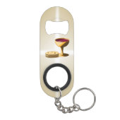 最後の晩餐イースターの種なしパンとワイン キーホルダー栓抜き (裏面)