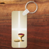 最後の晩餐イースターの種なしパンとワイン キーホルダー (裏面)