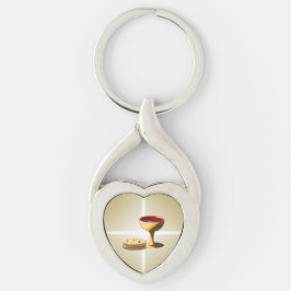 最後の晩餐イースターの種なしパンとワイン キーホルダー