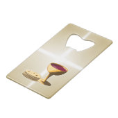 最後の晩餐イースターの種なしパンとワイン クレジットカード栓抜き (裏面アングル)