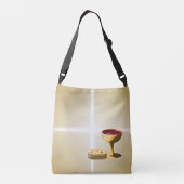 最後の晩餐イースターの種なしパンとワイン クロスボディバッグ (裏面)