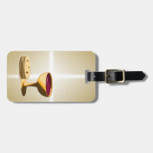 最後の晩餐イースターの種なしパンとワイン ラゲッジタグ (正面横)