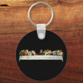 最後の晩餐ダヴィンチイエスフラクタル絵画ズ キーホルダー (正面)