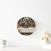 最後の晩餐ヴィセンテフアン・マシップ ラウンド壁時計 (ホーム)