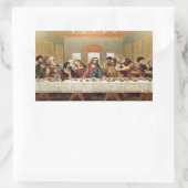 最後の晩餐ヴィンテージ 長方形シール (バッグ)