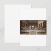 最後の晩餐1495 1498 byレオナルド・ダ・ヴィンチ サンキューカード (正面/裏面)