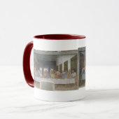 最後の晩餐1495-97年(フレスコ画) マグカップ (正面左)