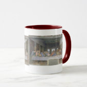 最後の晩餐1495-97年(フレスコ画) マグカップ (正面右)