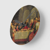 最後の晩餐2 ラウンド壁時計 (傾斜)