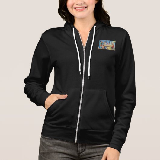 最後の晩餐:イエスと使徒たち パーカ (正面)