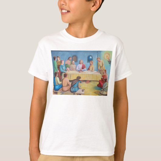 最後の晩餐：イエスと弟子たち Tシャツ (正面)