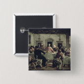 最後の晩餐(キャンバスの油) 2 缶バッジ (正面&裏面)