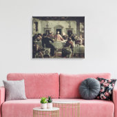 最後の晩餐(キャンバス上の油) 2 キャンバスプリント (インサイチュ (リビング))