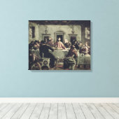 最後の晩餐(キャンバス上の油) 2 キャンバスプリント (インサイチュ (ウッドフロア))