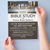 最後の晩餐、キリスト教のバイブル・クラスの広告 チラシ (手)